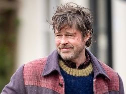 brad pitt in amsterdam for the filming of the hollywood movie the riders