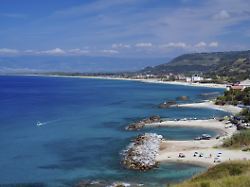bucht strand tyrrhenisches meer pizzo provinz vibo valentia region kalabrien italien