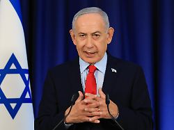 der israelische premierminister benjamin netanjahu spricht waehrend einer pressekonferenz in jerusalem dpa bildfunk 1