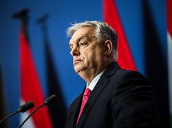 der ungarische ministerpraesident viktor orban spricht bei seiner jaehrlichen pressekonferenz in budapest ungarn zu dpa orban bezeichnet ukraine in wahlkampfrede als feind dpa bildfunk