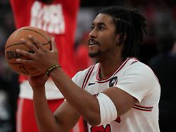 file chicago bulls guard jaden ivey warms up before an nba basketball game against the toronto raptors thursday feb 19 2026 in chicago