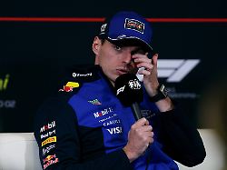 formula one f1 chinese grand prix shanghai international circuit shanghai china march 12 2026 red bull s max verstappen during a press conference ahead of the chinese grand prix reuters go nakamura 1