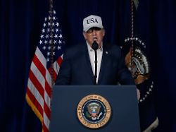 frame grab from an eight minute statement made by united states president donald j trump that was released via his x account concerning the united states attack on iran on saturday february 28 2026