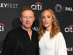 hollywood california april 02 kevin mckidd and kim raver attend paleyfest la 2023 grey s anatomy at dolby theatre on april 02 2023 in hollywood california