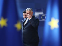 hungary s prime minister viktor orban arrives for the eu summit at the european council building in brussels thursday march 19 2026