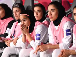iranian players react from the bench during the women s asia cup soccer match between iran and south korea on the gold coast australia monday march 2 2026