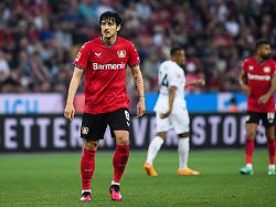 leverkusen germany 21 may 2023 sardar azmoun the bundesliga match bayer 04 leverkusen vs borussia moenchengladbach at bayarena