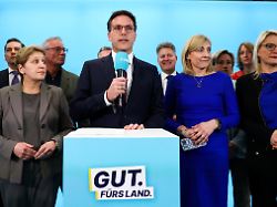 manuel hagel top candidate of the christian democratic union cdu party in germany s baden wuerttemberg state election speaks following exit polls in stuttgart germany march 8 2026