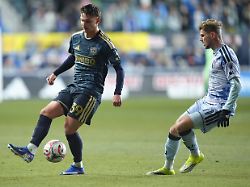mar 7 2026 chester pennsylvania usa philadelphia union defender frankie westfield 39 controls the ball against san jose earthquakes forward timo werner 11 in the second half at subaru park