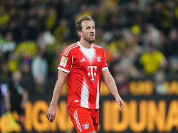 march 1 2026 dortmund aarhus germany harry kane from bayern munich looks on during 1 bundesliga borussia dortmund and bayern munich