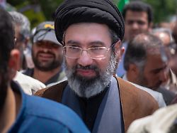 may 31 2019 file photo shows son of iranas supreme leader ayatollah ali khamenei mojtaba khamenei attends a demonstration to mark jerusalem day in tehran