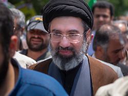 may 31 2019 file photo shows son of irans supreme leader ayatollah ali khamenei mojtaba khamenei attends a demonstration to mark jerusalem day in tehran