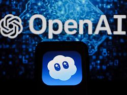 october 11 2025 bandung west java indonesia in this photo illustration sora ai logo is displayed on a smartphone with open ai logo in the background