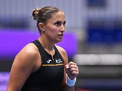 panna udvardy of hungary reacts during the wta women s tennis tournament ostrava open match against darja vidmanova of czech republic on february 1 2026 in ostrava czech republic