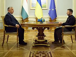 praesident wolodymyr selenskyj empfaengt ungarns ministerpraesident viktor orban am 02 07 2024 in kiew