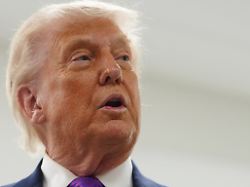 president donald trump talks with reporters as he visits thermo fisher scientific wednesday march 11 2026 in cincinnati