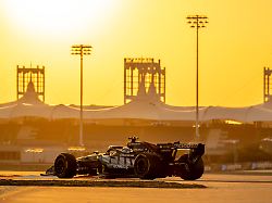 sakhir bahrain george russell racing for the mercedes team during the 2026 formula 1 winter testing at the bahrain international circuit in sakhir bahrain