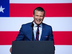 secretary of defense pete hegseth speaks to senior military leaders at marine corps base quantico tuesday sept 30 2025 in quantico va