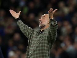 soccer football uefa champions league round 16 second leg manchester city v real madrid etihad stadium manchester britain march 17 2026 manchester city manager pep guardiola reuters phil noble