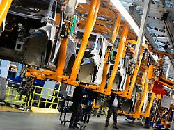 staff works on id buzz production line during a media tour at volkswagen commercial vehicles volkswagen nutzfahrzeuge in hanover germany march 4 2026