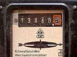 stromzaehler verbrauchszaehler in einem haus in freiburg