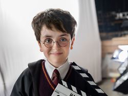 this image released by hbo shows dominic mclaughlin who will portray harry potter on the set of hbo series harry potter scheduled for 2027