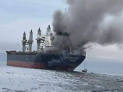 this image released by the royal thai navy shows thai cargo ship mayuree naree that was struck and set ablaze in the strait of hormuz wednesday march 11 2026