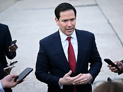 us secretary of state marco rubio speaks to the press following a g7 foreign ministers meeting with partner countries at the bourget airport in le bourget outside paris friday march 27 2026