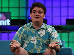 web summit palmer luckey founder of oculus vr speaking at the three day web summit at the rds in dublin picture date tuesday november 3 2015 see pa story technology summit ireland