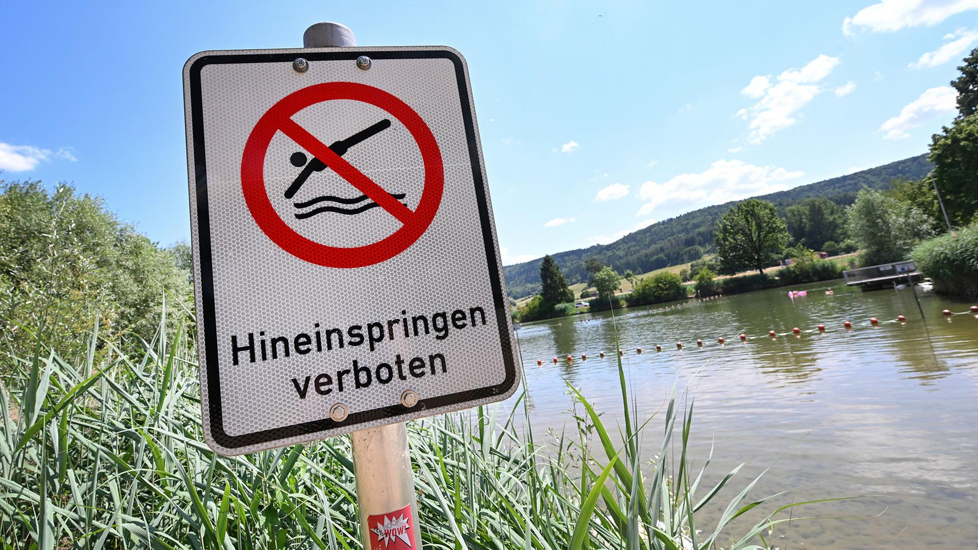 badesee hinweisschild 100