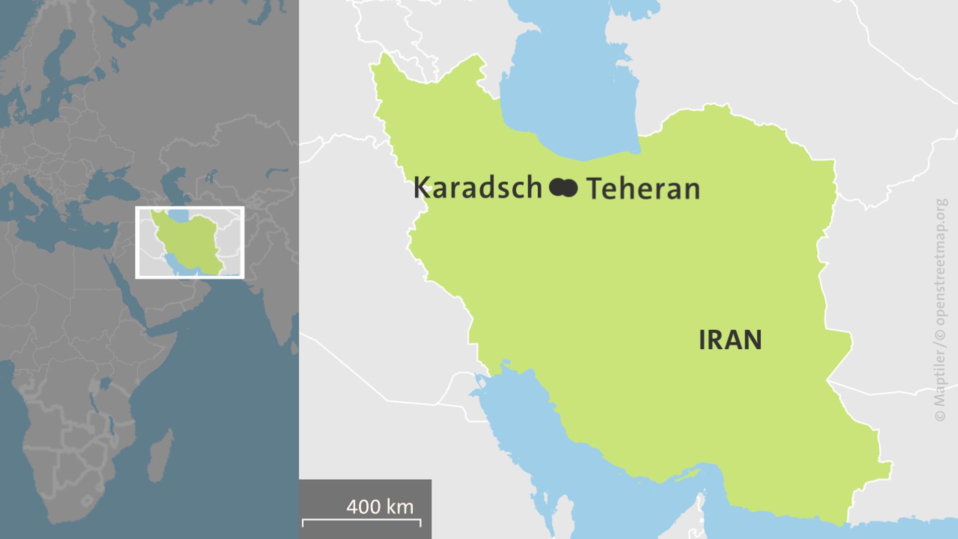 karte iran karadsch 100