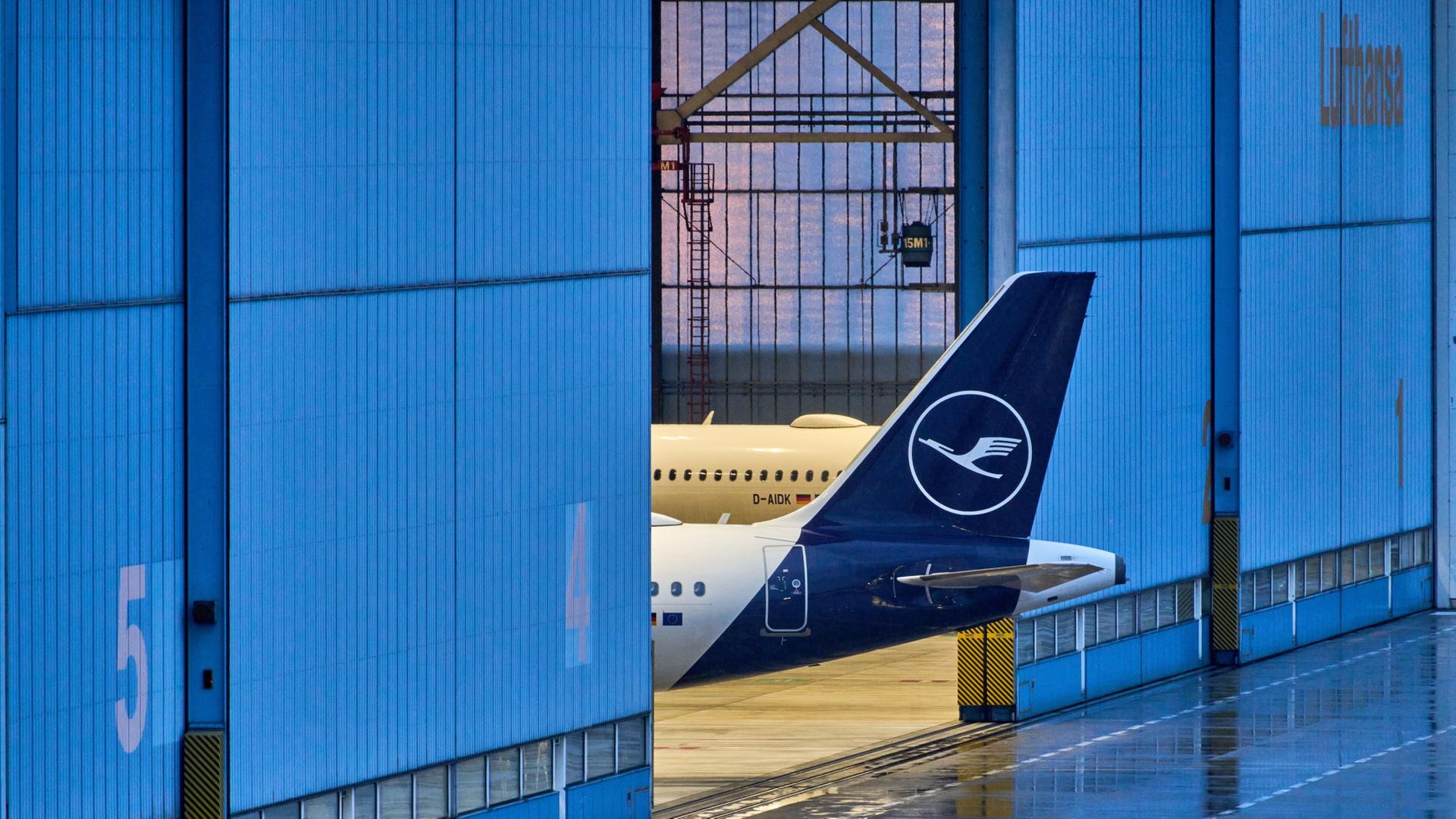 lufthansa hanger flugzeug 100