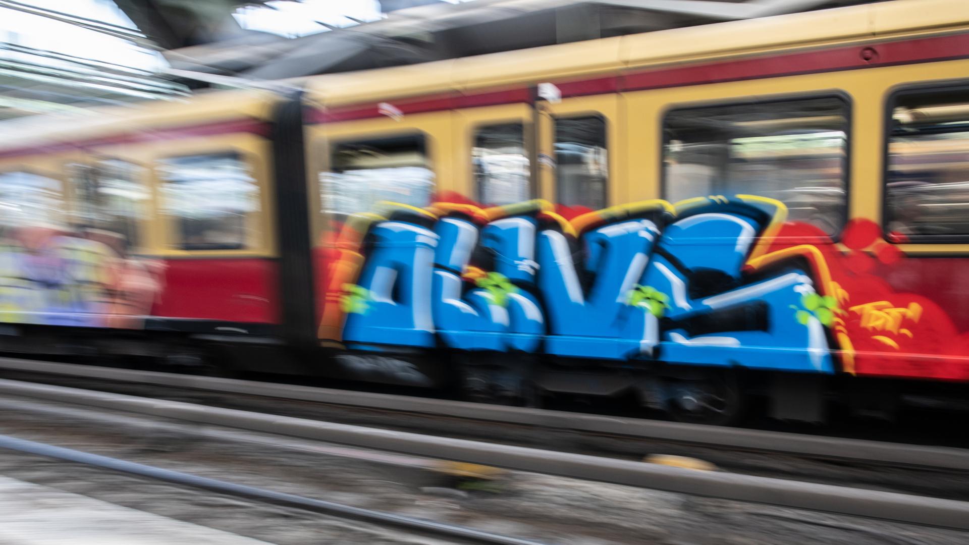 s bahn graffiti 100