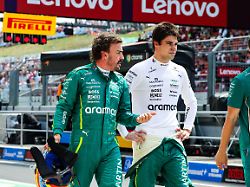 14 fernando alonso esp aston martin aramco f1 team 18 lance stroll can aston martin aramco f1 team f1 grand prix of hungary at hungaroring on august 2 2025 in budapest hungary