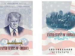 a u s passport featuring an image and signature of u s president donald trump is seen this rendering released by the state department in washington d c u s april 28 2026 u s