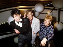 alphaville l r marian gold bernhard lloyd frank mertens aufgenommen am 20 09 1984 in muenchen munich