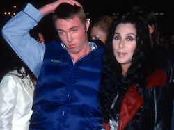 american musician elijah blue allman and his mother singer actor cher attend the world premiere of blow at mann chinese theater hollywood california march 29 2001