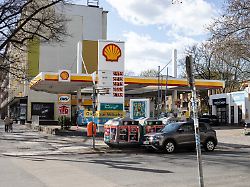 april 6 2026 berlin berlin germany fuel prices are displayed at a shell gas station in berlin germany on monday april 6 2026