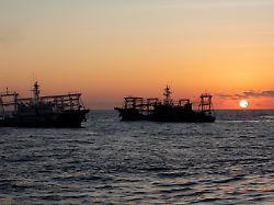 chinese maritime militia vessels are pictured near the second thomas shoal in the south china sea march 5 2024