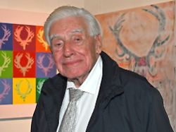 christian schwarz schilling bundesminister a d fuer post und fernmeldewesen cdu kommt zur geburtstagsfeier falty 70 xis von komponist harold faltermeyer in der galerie andreas baumgartl in muenchen