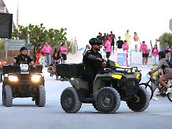 city of miami beach police officers patrol on alongside the beach during spring break thursday march 13 2025 in miami beach fla