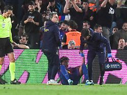 esp laliga ea sports round 33 fc barcelona barca v rc celta de vigo lamine yamal of barcelona injured on the ground and being attended to by the medical team fc barcelona v celta de vigo