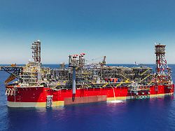 energean s floating production unit fpso is seen offshore israel in the eastern mediterranean june 10 2022 the unit is expected to begin natural gas production in the coming days
