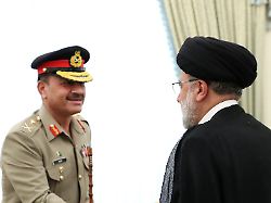 july 16 2023 tehran iran iranian president ebrahim raisi r meets pakistani pakistani army general and chief of army staff syed asim munir ahmed shah credit image a iranian presidency via zuma press wire