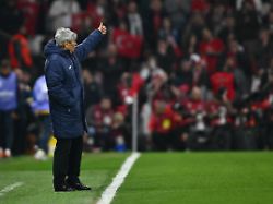 mircea lucescu head coach of romania reacts during the fifa world cup 2026 european qualifiers knockout play offs game between turkiye and romania in istanbul turkey on march 26 2026