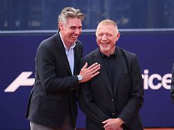 niki pilic tribute im rahmen der bww open 2026 michael stich und boris becker tennis bmw open 2026 atp tennis herren 500 mttc iphitos muenchen bayern deutschland 18 april 2026