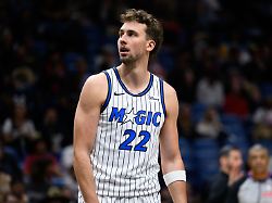 orlando magic forward franz wagner 22 stands in the first half against the new orleans pelicans in an nba basketball game in new orleans sunday april 5 2026