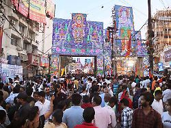 patna india march 27 devotees taking out shri ram navami shobha yatra procession on the occasion of ramnavami festival at dak bungalow crossing on march 27 2026 in patna india