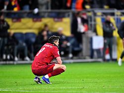 poland s robert lewandowski reacts after losing in the world cup qualifying playoff final soccer match between sweden and poland in stockholm tuesday march 31 2026