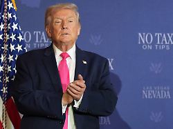 president donald trump stands on stage at a roundtable event about no tax on tips thursday april 16 2026 in las vegas